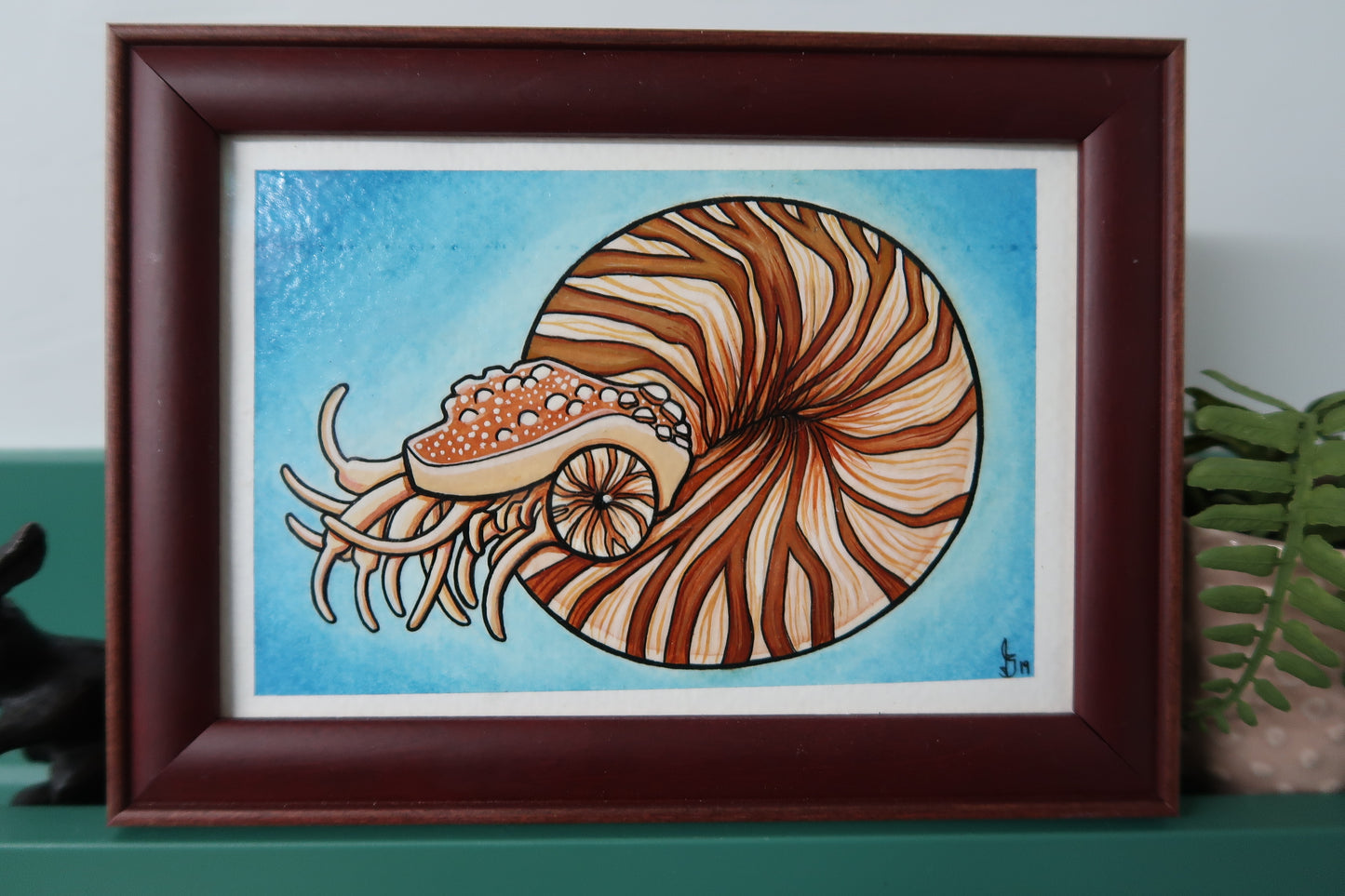 "Nautilus" 4"x6" ORIGINAL PAINTING