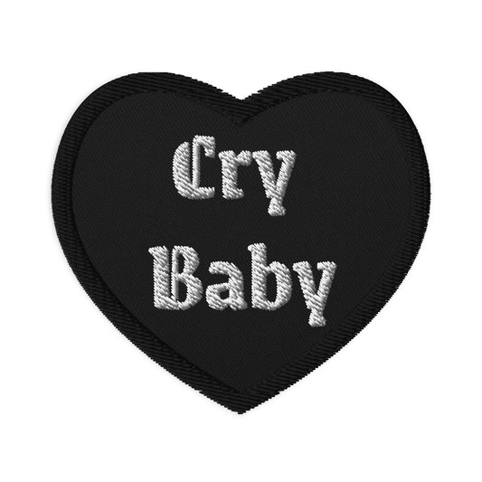 Embroidered patches-"Cry Baby"