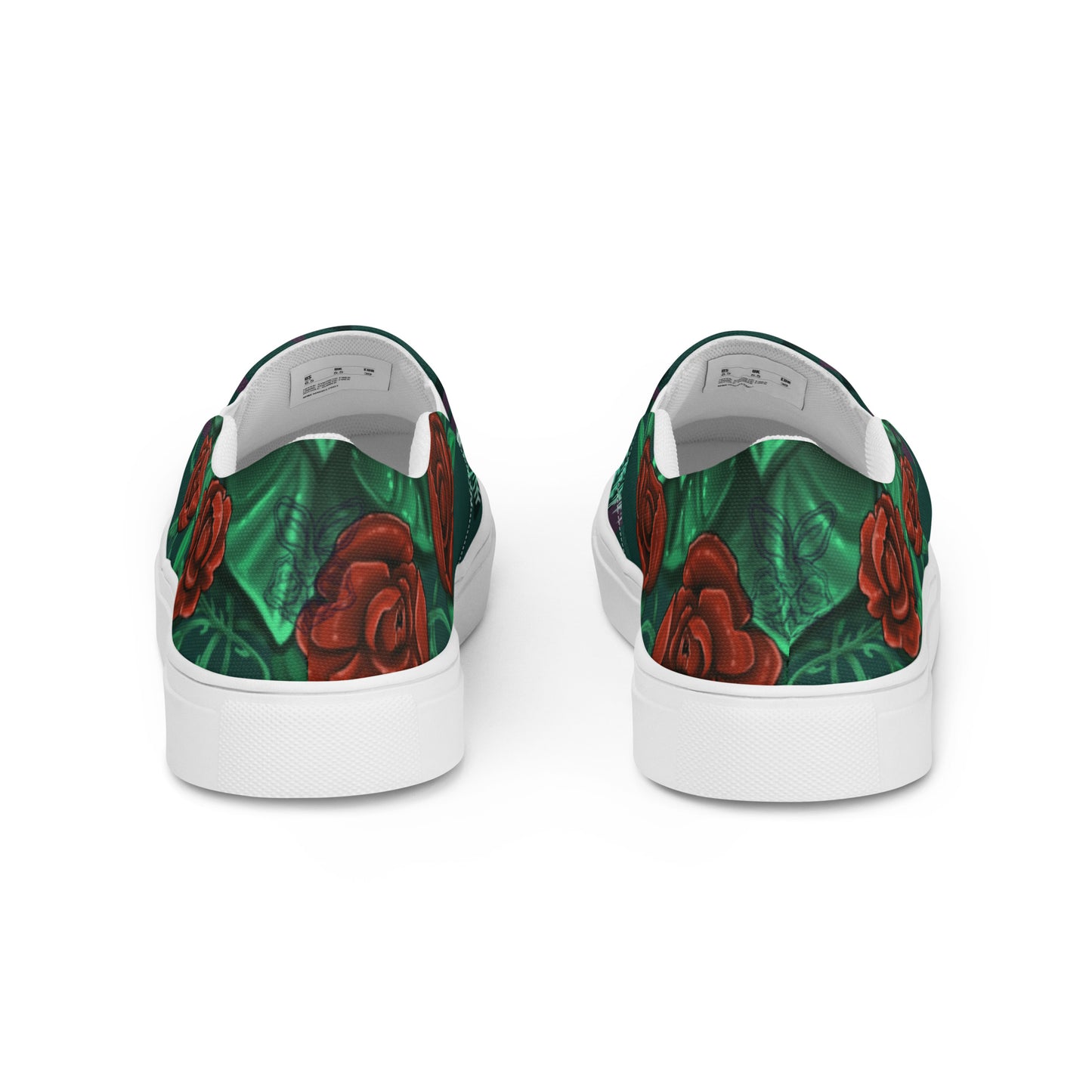 Men’s slip-on canvas shoes- "Wonderland Flower"