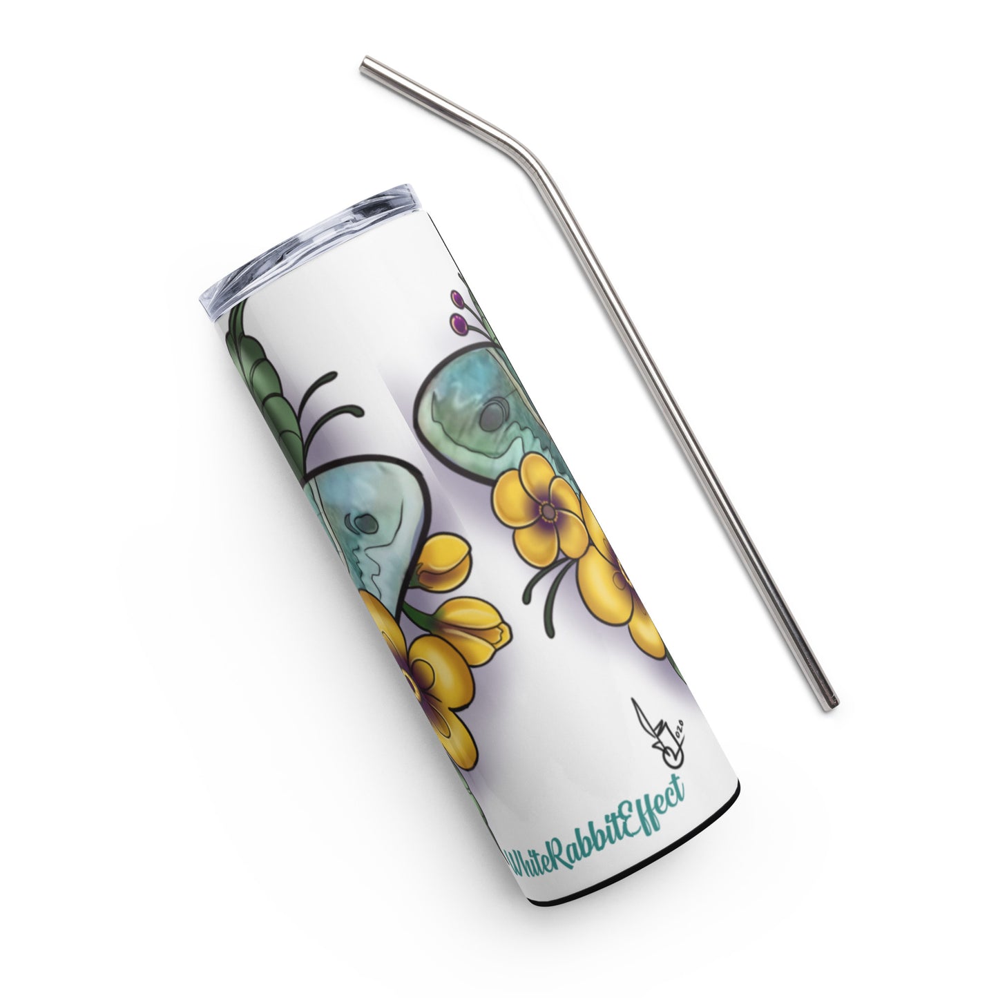 Stainless steel tumbler-"Blue Moth"