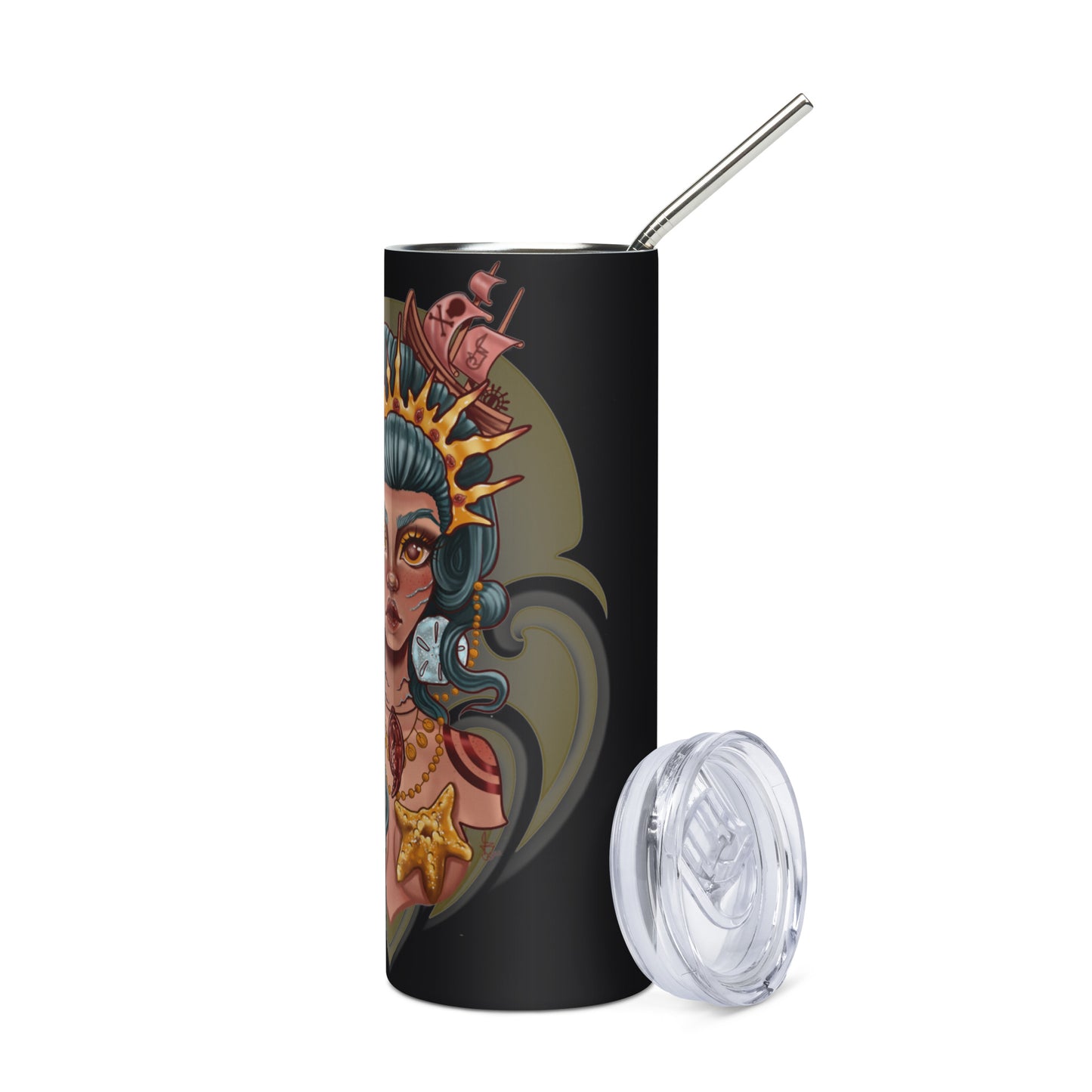 Stainless steel tumbler-"Ocean Queen"