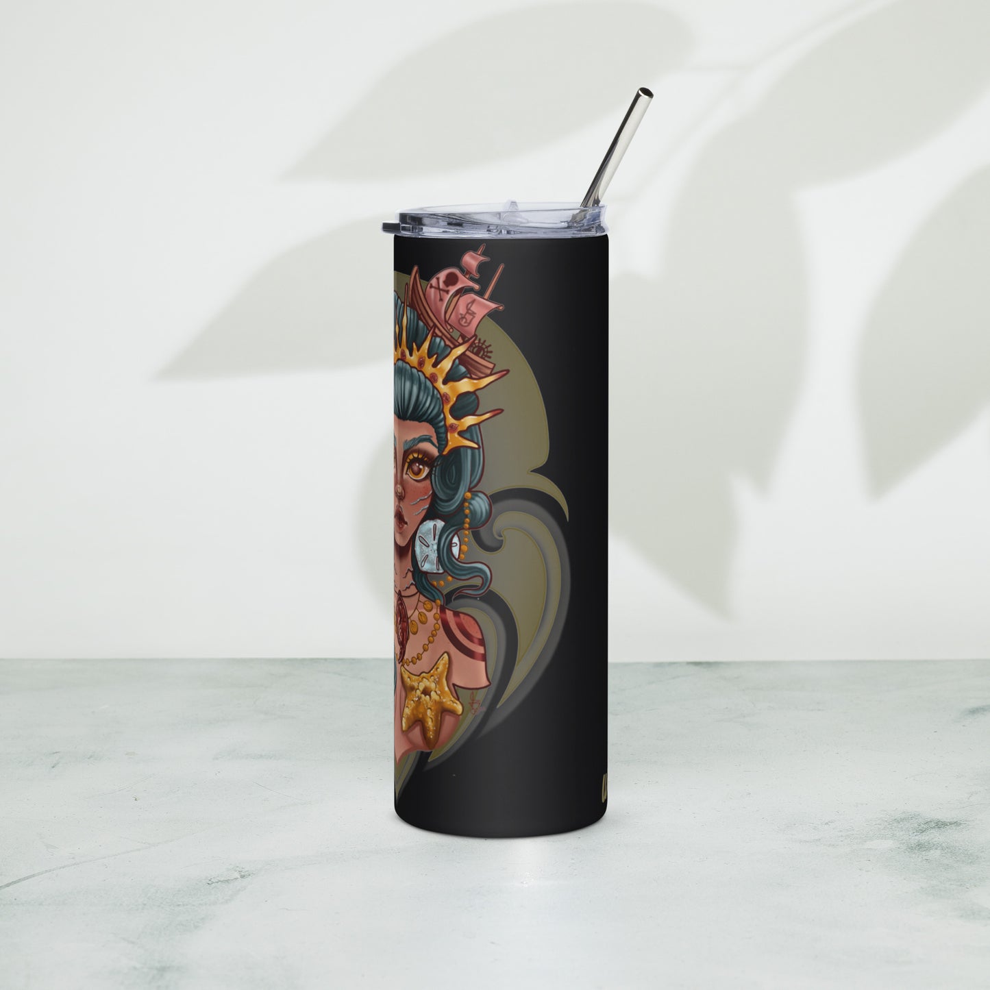 Stainless steel tumbler-"Ocean Queen"