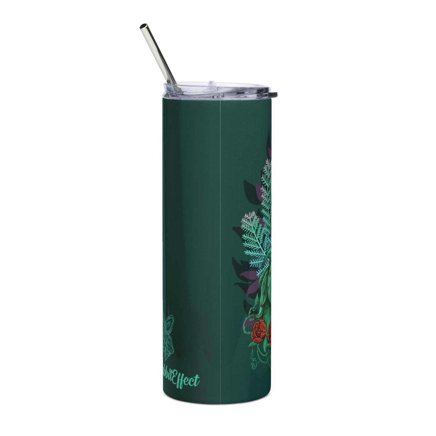 Stainless steel tumbler-"Wonderland Flower"