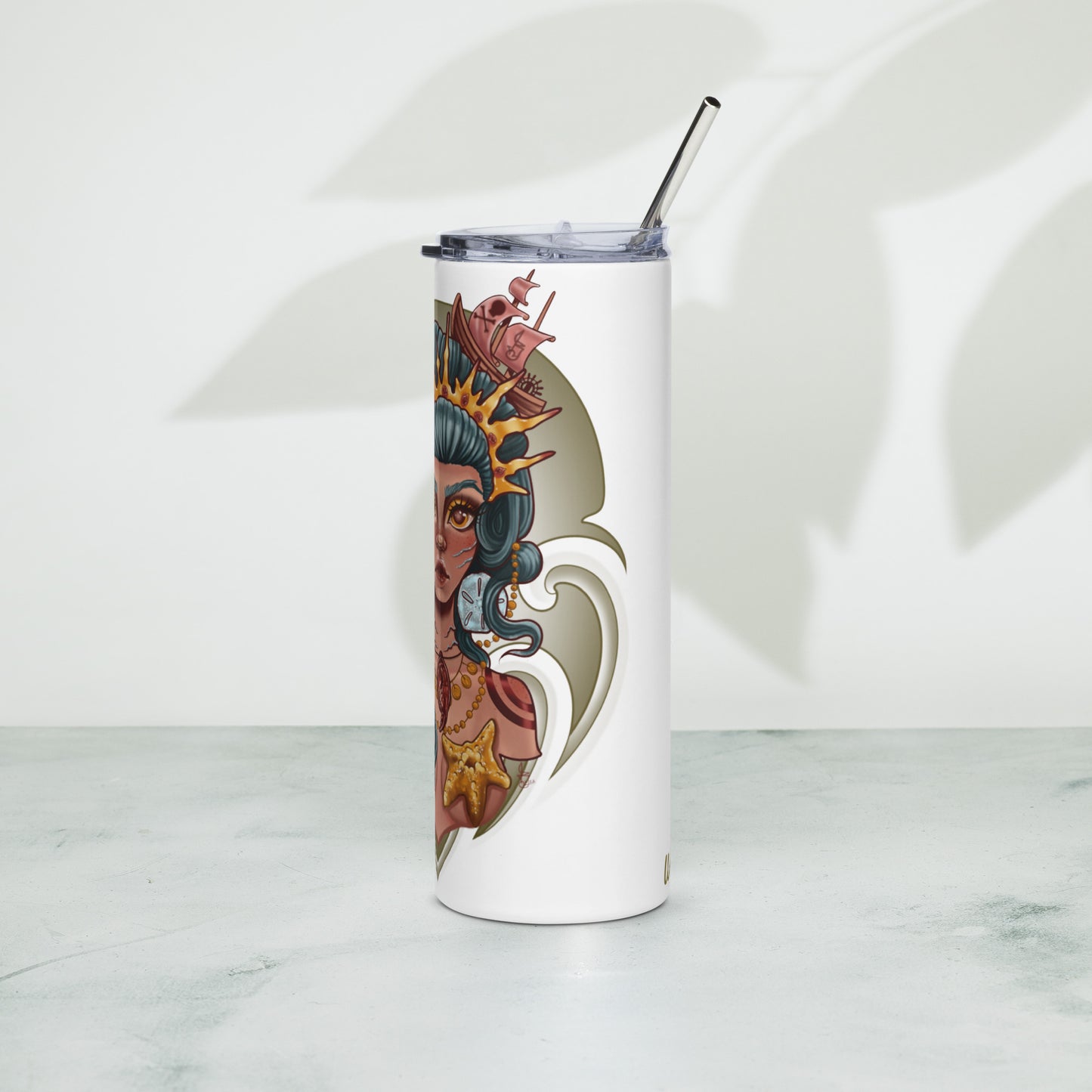 Stainless steel tumbler-"Ocean Queen"