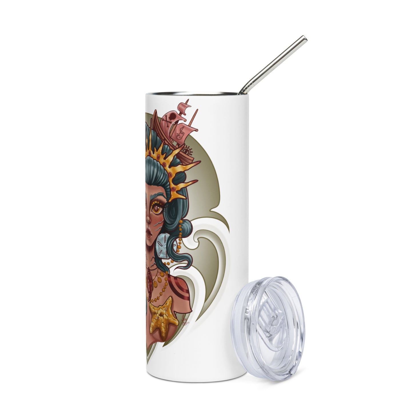 Stainless steel tumbler-"Ocean Queen"