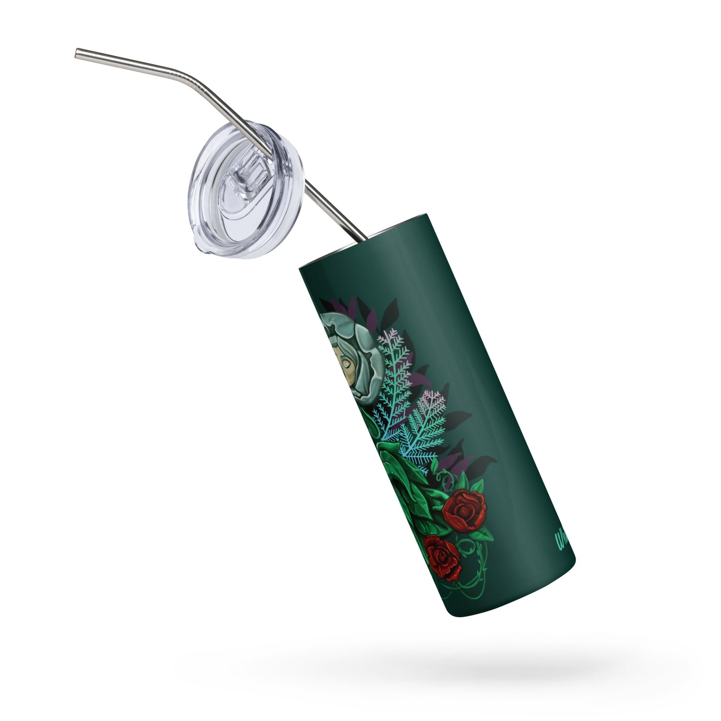 Stainless steel tumbler-"Wonderland Flower"