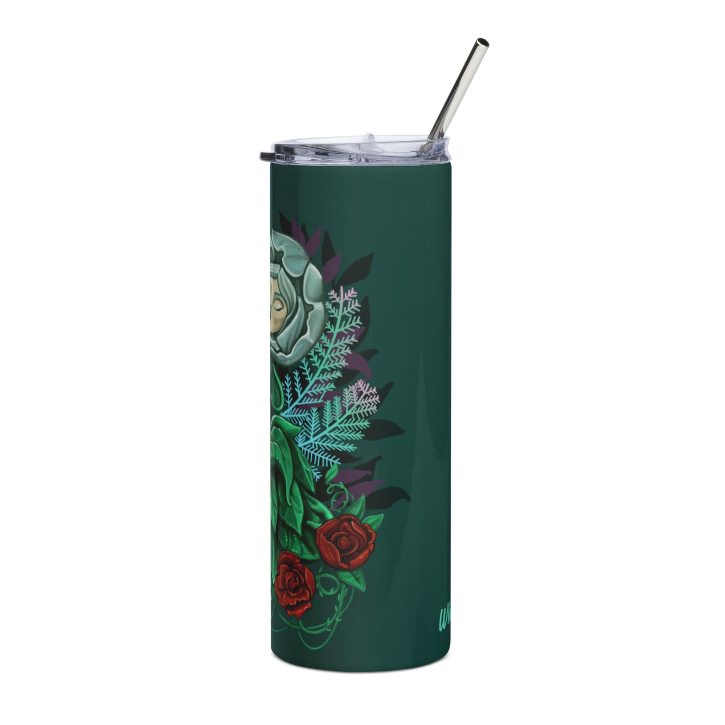 Stainless steel tumbler-"Wonderland Flower"