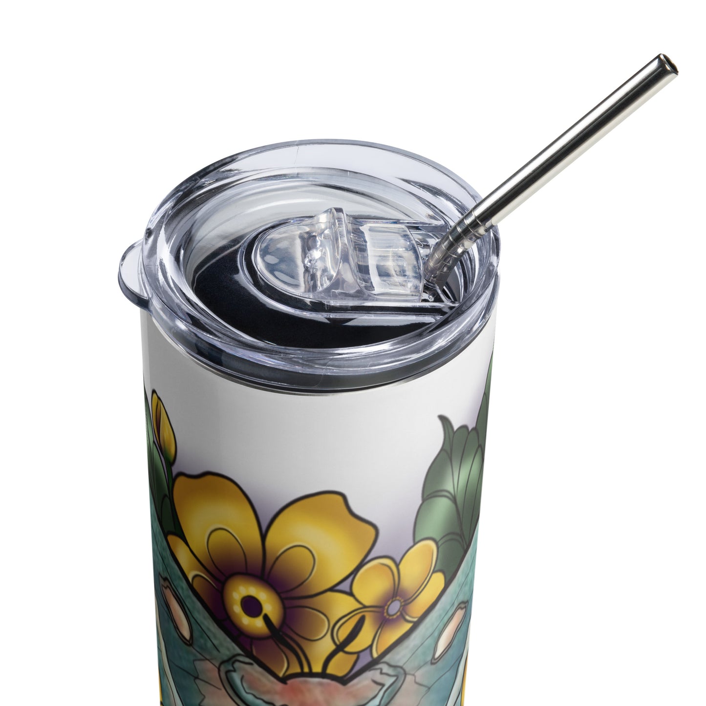 Stainless steel tumbler-"Blue Moth"