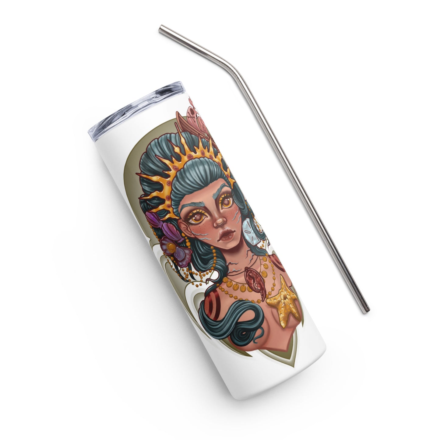 Stainless steel tumbler-"Ocean Queen"