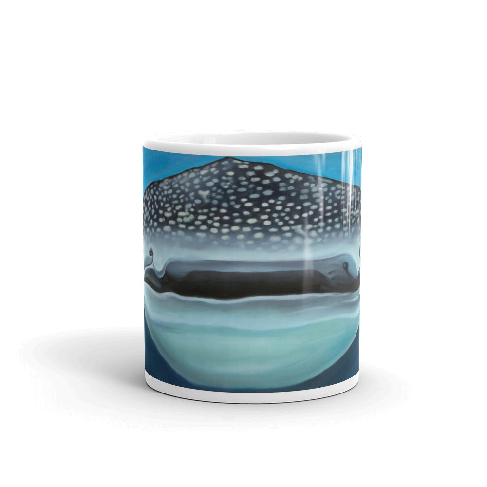 White glossy mug - "Whale Shark"