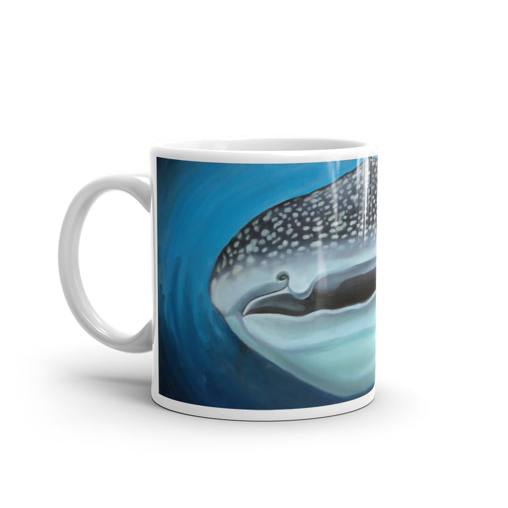 White glossy mug - "Whale Shark"