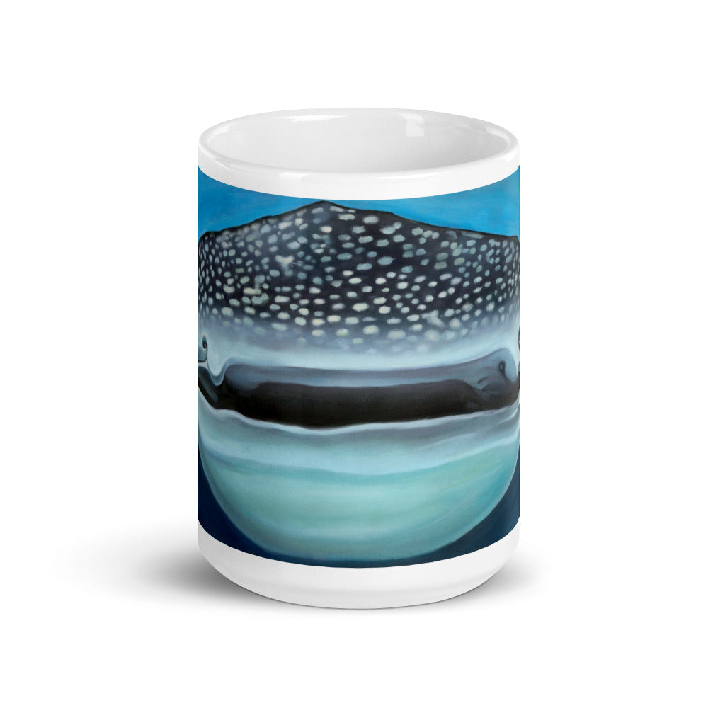 White glossy mug - "Whale Shark"